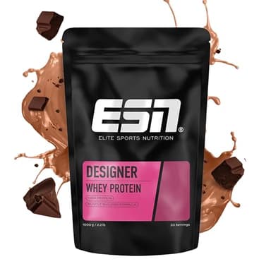ESN Designer Whey Protein, Chocolate, 1000 g - Proteine in Polvere per lo Sviluppo e il Recupero Muscolare