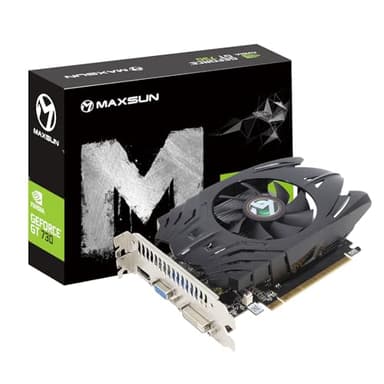 MAXSUN GeForce GT 730 - Scheda Video Nvidia GPU da 4 GB per computer PC Scheda Grafica GDDR3 ITX Design PCI Express DVI-I, HDMI, VGA, 4K
