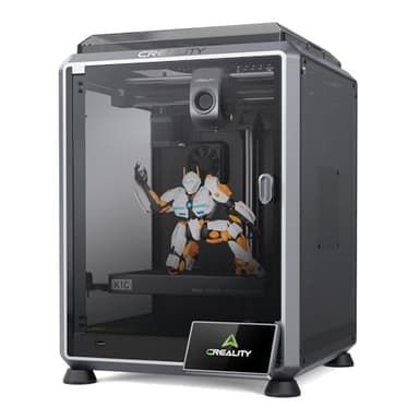 Creality K1C - Stampante 3D, 2024, 600 mm/s, senza intasamento, aggiornamento K1, con fotocamera AI, stampa a 300 °C, supporto di filamento in fibra di carbonio, per principianti
