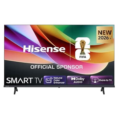 Hisense Smart TV 40" FHD 40E4ST, 60Hz, DTS Virtual X, VIDAA OS con 1000+ APP, Game Mode, Wifi, AirPlay2, Works with Alexa, lativù