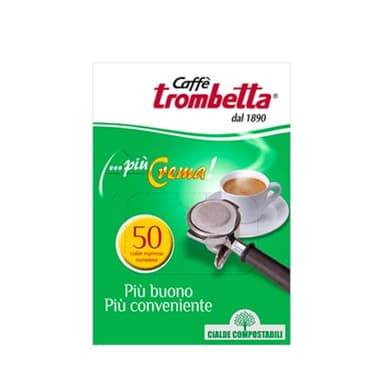 Caffè Trombetta In Cialda ESE, Più Crema - una confezione da 50 Cialde