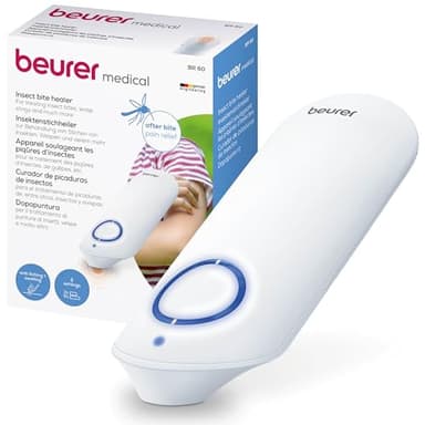 Beurer BR 60 Dopopuntura Dispositivo Post Punture di Zanzara e Morsi d'Insetto senza Additivi Chimici, con l'azione del Calore Localizzato aiuta ad Alleviare Rapidamente Prurito, Gonfiore e Bruciore