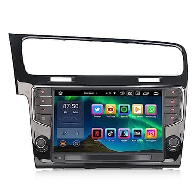 Erisin 8-Core 4GB+64GB Android 14 Autoradio per VW Golf 7 Golf VII 9 pollici IPS Schermo Tattile Supporta GPS Navigatore Wireless CarPlay Android Auto DSP SWC DAB+ Bluetooth 5.0 WiFi OBD2 Canbus USB