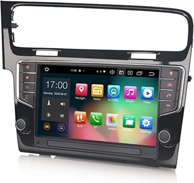 Erisin 8-Core 4GB RAM+64GB ROM Android 14 Autoradio per VW Golf 7 Golf VII 9 pollici IPS Schermo Tattile Supporta GPS Navigatore Wireless CarPlay Android Auto DSP SWC DAB+ Bluetooth WiFi OBD2 Canbus