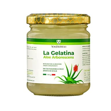 Vonderweid - La Gelatina, Integratore Alimentare con Gel di Aloe Arborescens e Gel di Aloe Vera + Olio Essenziale di Limone, 190 Grammi