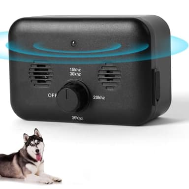 Adiwo Dispositivo antiabbaio, Repellente per Cani a 3 modalità, Dispositivo Automatico di Controllo dell'abbaio per Cani, Efficacemente antiabbaio per Interni ed Esterni