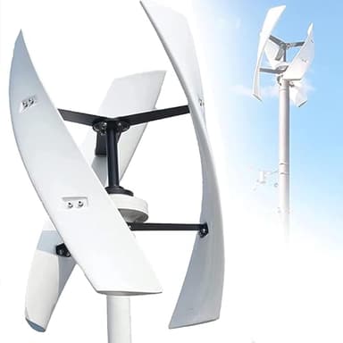 Kit generatore eolico, turbina eolica verticale levitazione magnetica 5000W 12V 24V 48V regolatore carica impermeabile Attrezzatura per il produttore elettricità per tetto domestico camper,48V