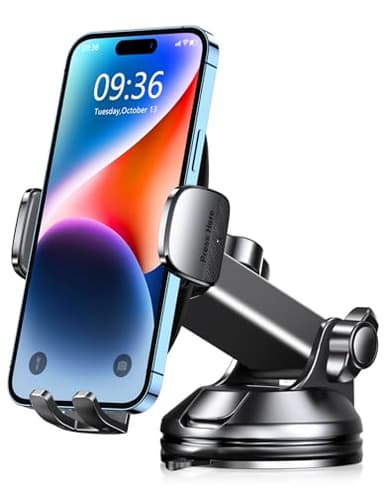 CIRYCASE Porta Cellulare Auto, 2025 [Aspirazione Ultra Potente] Supporto Telefono Auto, 360° Rotazione Porta Telefono Cruscotto/Parabrezza, Supporti per Telefoni Cellulari Universale Smartphone 4-7"
