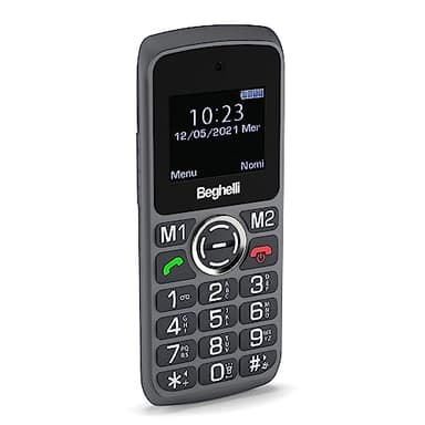 Beghelli Salvalavita Phone SLV10 GSM facile con tasto SOS, Grigio