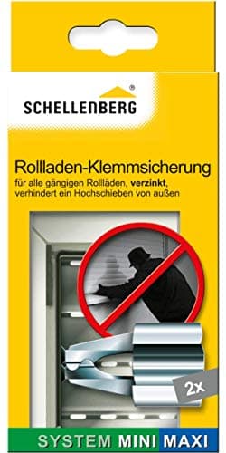 Schellenberg 16003 Gancio di sicurezza per tapparelle Mini/Maxi, 2 pezzi