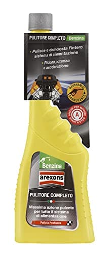 Arexons Additivo Pulitore Completo Sistema Alimentazione Benzina, 250 ml, Adatto per Tutti i Motori, Lubrifica le Valvole, Migliora Prestazioni, Elimina Partenze Difficili