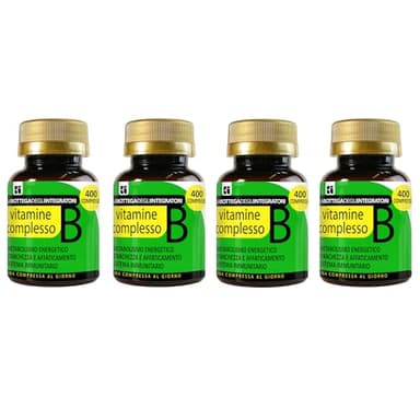 Vitamina Complesso B 1600 Compresse 1 al Giorno | non di origine animale | Gruppo B Completo ad Alto Dosaggio | Stanchezza Affaticamento | Sistema Immunitario | Energia | Senza Glutine e Lattosio