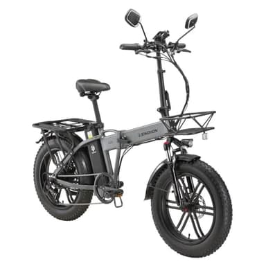 W Wallke A20 Electric Bike 20" Fat Tire Electric Bike 48V18AH batteria 50-90KM bici pieghevoli elettrici con un sistema a 7 velocità bici City Mountain Bike (pessimista)