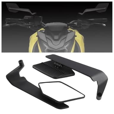 2 Pezzi Specchietti Retrovisori Moto per Honda CB750 CB 750 600 900 CB600F 900F Hornet, Specchietto Retrovisore Regolabile e Girevole, Specchietti Laterali Stealth Wind Specchietti