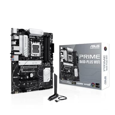 ASUS PRIME B650M-R Scheda Madre AMD B650 Micro-ATX, Ryzen 9000/8000/7000, DDR5, Lan 2.5Gb, HDMI, SATA 6 Gbps, USB 5Gbps Type-C, BIOS FlashBack, cancellazione rumore AI bidirezionale, Aura Sync, Nero