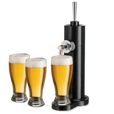 WRJAHCG Spillatore Birra, Distributore di Birra,Converte Qualsiasi Lattina in Una Bozza in Stile per Birrerie, Riunioni di Famiglia, Un Ottimo Regalo per Gli Amanti della Birra,Nero