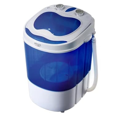 Adler AD 8051 lavatrice Portatile Caricamento dall'alto Blu, Bianco 3 kg