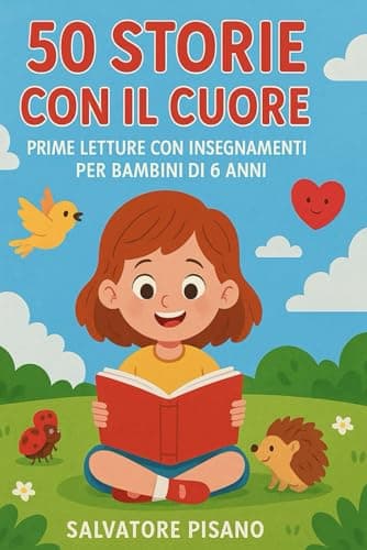 50 Storie Con il Cuore: Prime Letture con Insegnamenti per Bambini di 6 anni