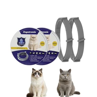 Set di 2 collari per gatti, impermeabili e regolabili, lunghezza 39 cm, con oli essenziali naturali, offrono comfort e protezione, adatti per gatti a partire da 7 settimane