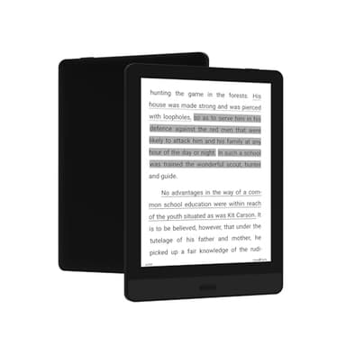 Bigme ePaper Tablet eBook Reader 32GB 6 pollici display in bianco e nero, regolazione della luminosità, pulsante volta pagina