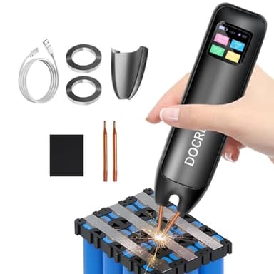 Uadme Saldatrice a Punti per Batterie, Saldatore a Punti a Batteria Portatile con 99 Marce Regolabili, Mini Saldatrice Puntatrice con Modalità Automatica e Manuale