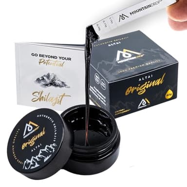 Mountaindrop Mumijo Shilajit Original 45 grammi I integratore tradizionale con acido fulvico e acido umico dei monti Altai I integratore ayurvedico
