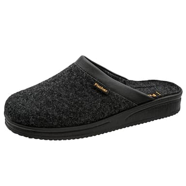 Fischer Andy - Pantofole Uomo, Nero (Anthrazit 205), 40 EU