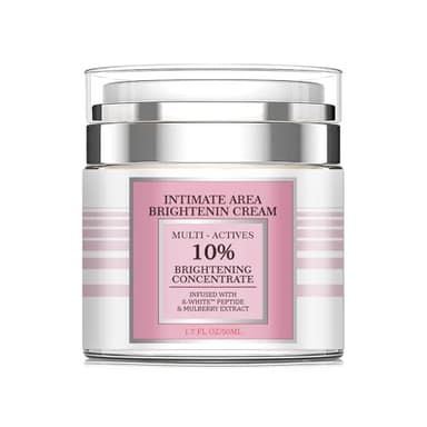 Crema sbiancante per zone intime, crema sbiancante per zone intime, corpo, viso, zona bikini e zone sensibili, crema per zone intime per la rimozione di macchie scure, contiene peptidi e mora