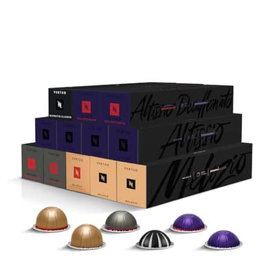 CAPSULE NESPRESSO ORIGINALI - Selezione Caffè Vertuo con Caffè Decaffeinato da 120 Capsule, Intensità da 6 a 9 (su 12), Nuova composizione con Ristretto Classico, Linea Vertuo, Nuovo Sistema