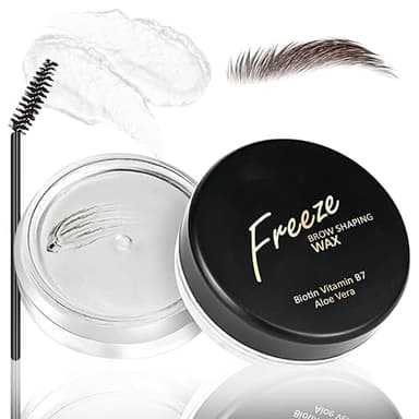 MrCuvaryas Gel per sopracciglia modellante in cera per sopracciglia, trasparente, fissante, durevole, gel shaper, per styling pomade, per la definizione