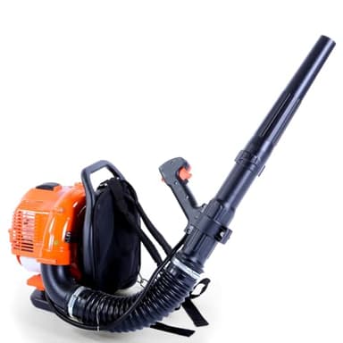Soffiatore a scoppio a spalla/a zaino FUXTEC FX-LB133T, più di 300km/h (186mph), 0.9kW, 1.2hp, motore miscela di benzina a 2 tempi 33cc, imbottitura - facile soffiatura delle foglie o della neve