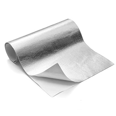 FLASLD Coperta termica alluminizzata 30 x 60cm, protezione ad alta temperatura materiale riflettente dell'isolamento della vetroresina