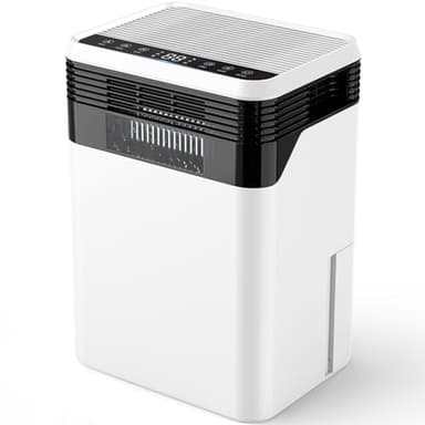 CONOPUPlus Deumidificatore 3L, Deumidificatore Casa Muffa, 1700ml/Giorno, Tecnologia a 4 Semiconduttori, Display Umidità in Tempo Reale, Timer, Deumidificatore Portatile 33dB per Camera da Letto 30㎡