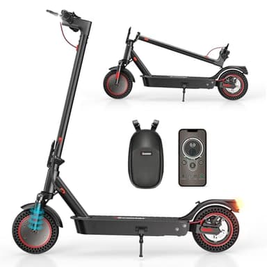 iScooter i9Max Monopattino Elettrico per Adulti, Controllo tramite App, Batteria da 10.4AH, Pneumatici da 10", Capacità di Carico 120 KG, Sospensione a 4 Strati, 3 Modalità di Velocità