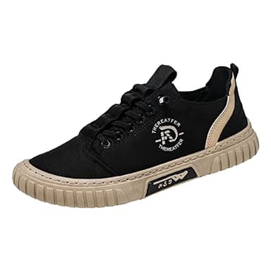 Scarpe da ginnastica da uomo, in rete traspirante, 2023, con cuscino ad aria, scarpe da lavoro, scarpe da passeggio, scarpe leggere e comode, in rete, per lo sport, per il tempo libero, Nero , 42