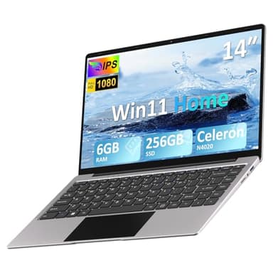 PC Portatile 14" Win 11 Notebook 256 GB ROM Supporta l'espansione SSD 1TB 8GB RAM 2.4G+5G WiFi 1080 FHD BT4.2 USB HDMI con mouse senza fili & adesivi per tastiera Italiana-Silver-FXJ