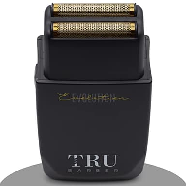 TRU BARBER - Rasoio Elettrico Professionale Evolution 9.000 giri/min con Lamina in Titanio, Precisione e Potenza per Barba e Capelli, Uso Personale e Professionale, Ideale per Barbieri e Parrucchieri