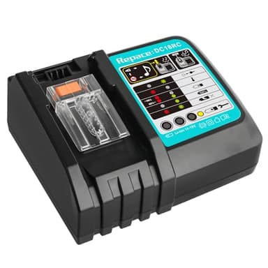 Waitley DC18RC per Makita 14,4/18 V Batteria BL1830 BL1860 BL1850 BL1840 BL1830 BL1430 BL1440 BL1450