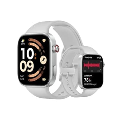 XIAOMI Redmi Watch 6, Smartwatch Uomo Donna, Activity Tracker AMOLED 2.07'' con Monitoraggio di Frequenza Cardiaca, 150+ modalità sportive, Autonomia 24 giorno, 5ATM, GPS, Android&iOS, Argento