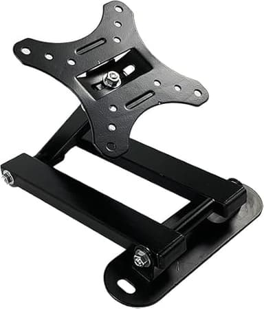SQUADO Supporto TV da Parete Inclinabile, per Monitor LCD LED 10-32 Pollici, Staffa Montaggio a Muro, Nero
