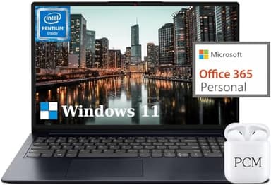 Lenovo Ideapad 1 Computer portatile da 15 pollici, FHD 15.6 Notebook PC, laptop sottile e leggero per studenti universitari, SSD da 36 GB RAM 2 TB, Windows 11 Laptop Microsoft Office 365 1Y,
