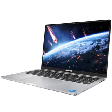 ACEMAGIC Ordenador Portátil, 15,6 Pulgadas, Alder Lake N-95,16 GB DDR4 512 GB SSD,1920 x 1080, Gris Portátil WiFi,BT5.0,2024 (Gris)