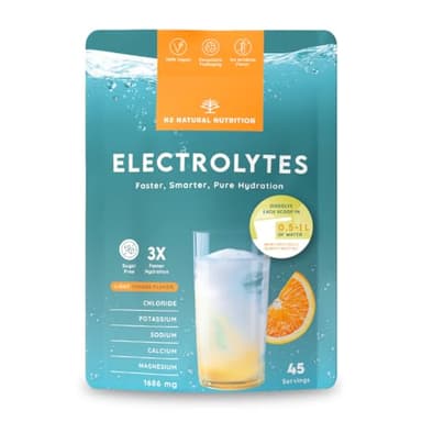 Elettroliti Senza Zucchero. Bevanda Isotonica 45 giorni d'idratazione. Integratori Sali Minerali Sport con Magnesio e Potassio oltre Cloruro, Sodio e Calcio. N2 Natural Nutrition