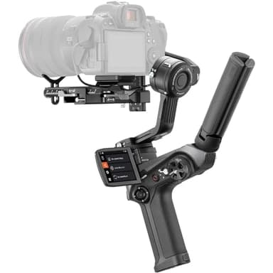 ZHIYUN WEEBILL-2 - Stabilizzatore per giunto cardanico a 3 assi, schermo touch a colori pieghevole integrato da 2,8 pollici, per fotocamere mirrorless e DSLR compatibili con Panasonic, Canon, Sony
