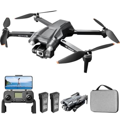 Mingfuxin GPS Drone con Fotocamera 4K, Droni Quadricotteri Rc Pieghevoli Per Adulti Principianti Droni Motore Brushless Ritorno Automatico a casa Trasmissione WiFi 5G Pieghevole FPV RC Quadricottero