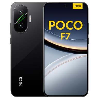 POCO F7 Smartphone, 12+256GB, Nero, Snapdragon® 8s Gen 4 Flagship, Batteria 6500mAh, Fotocamera Sony da 50MP con OIS, Display AMOLED 6.83" 1.5K 120Hz (Adattatore di alimentazione non incluso)