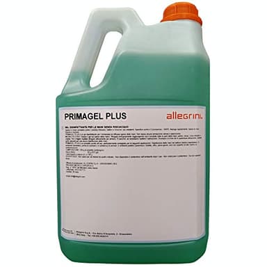 Primagel igienizzante mani 5 litri Presidio Medico Chirurgico Igienizzante mani senza risciacquo gel 75% alcool. Non unge