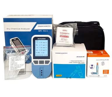 Misuratore Colesterolo Tester Del Colesterolo 4 In 1 Test Lipidico Del Sangue Completamente Automatico per CHDL,LOL,HDL E Colesterolo Totale con 25 Strisce Reattive,Set Multipli di Valori di Memor