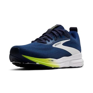 Brooks Trace 4 Scarpe da Corsa Scarpe neutrali Uomini Blu Scuro - Navy/Peacoat/Acid Lime 44,5