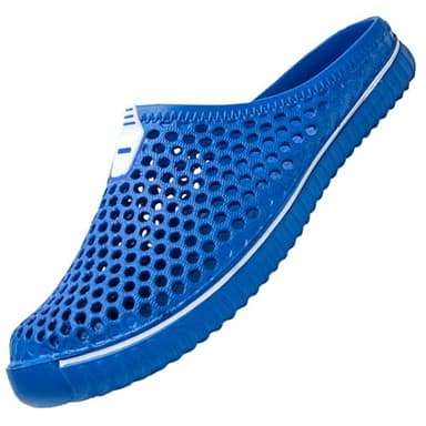 SAGUARO Uomo Donna Spiaggia Traspirante Pantofole Leggero Flessibile Estate Sandali Anti-scivoloso Unisex Clogs Piscina Slippers 44EU Dunkelblau